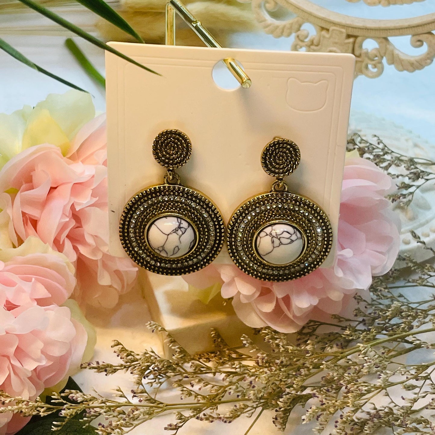Drop & Dangle Earrings Vintage Inspired Collections | Earrings for Women | 925 sliver or 18k gold plated earring post | Jewelry Gift for Her